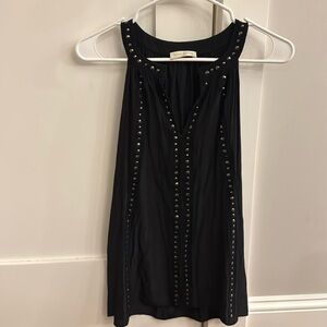 Ramy Brook silk and studded tank
